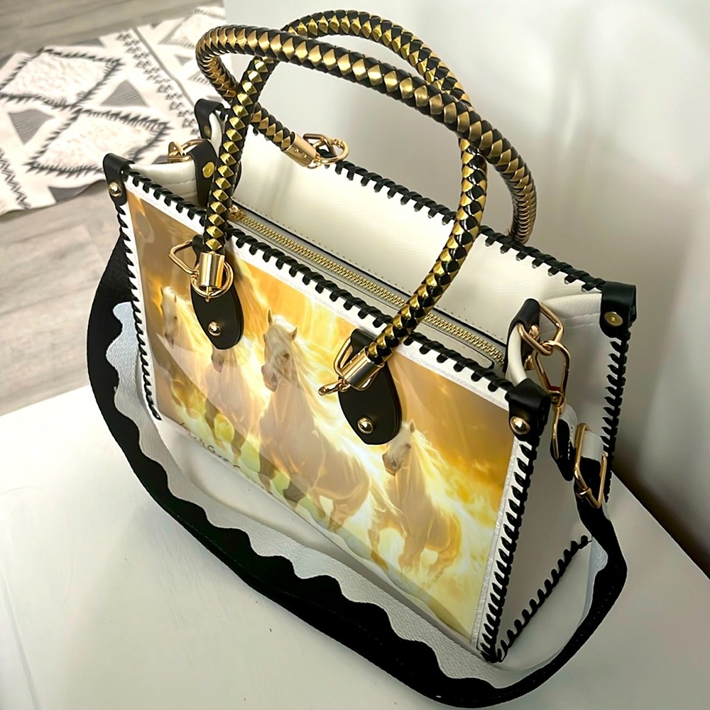 *SOLD* CHiP Bags modern Christian apparel horses colorful music celestial purse - Picture 6 of 17